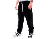 Tepláky New Era Cargo Joggers Black / White