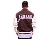 Bunda Karl Kani Chest Signature Block College Jacket brown/off white