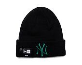 Dětský kulich New Era MLB Kids League Essential Beanie New York Yankees Black / Melachite Green