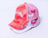 Kšiltovka Reflection Luxury Fuzzy Trucker - Coral Pink / White