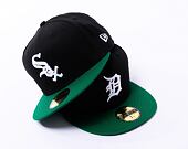 Kšiltovka New Era 59FIFTY MLB Team Color Detroit Tigers Cooperstown Black / White / Kelly Green