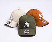 Kšiltovka New Era 9FORTY MLB Side Patch New York Yankees Cooperstown New Olive / White