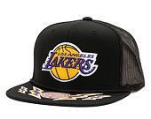 Kšiltovka Mitchell & Ness Recharge Trucker Los Angeles Lakers Black