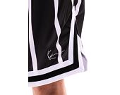 Kraťasy Karl Kani Small Signature Striped Mesh Shorts Black/White