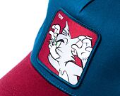 Kšiltovka Capslab Tom and Jerry Trucker - Scary Tom - Darky Blue / Burgundy