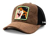 Kšiltovka Capslab Looney Tunes Trucker - Dusty Taz Tornado - Dusty Brown / Black