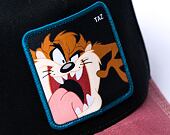 Kšiltovka Capslab Looney Tunes Trucker - Distressed Taz - Black / Sand / Red