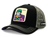 Kšiltovka Capslab DC Comics Trucker - Joker Sandwich Visor - Black / Purple