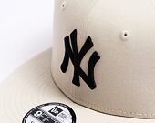 Kšiltovka New Era 9FIFTY MLB League Essential New York Yankees - Stone / Black