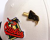 Kšiltovka New Era 59FIFTY Low Profile "Melted Cream" Pin - Baltimore Orioles - Cream