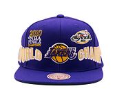 Kšiltovka Mitchell & Ness World Champs Snapback NBA Los Angeles Lakers Purple