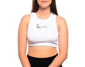 Dámské Tílko Karl Kani Small Signature Essential Racer Rib Top white