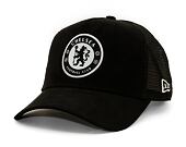 Kšiltovka New Era - 9FORTY Trucker Suede - Chelsea FC Lion Crest - Black