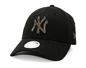 Dámská kšiltovka New Era - 9FORTY Metallic Logo - NY Yankees - Black