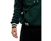 Mikina New Era - Rib Infill Oversized Hoody - Oakland Athletics - Dark Green / Cream