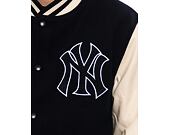 Bunda New Era - Patch Varsity Jacket - NY Yankees - Navy / Cream