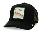 Kšiltovka Goorin Trucker - The Trout Fish - Black