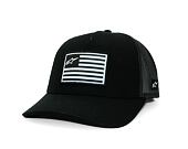 Kšiltovka Alpinestars - Flag Snapback - Black/Black