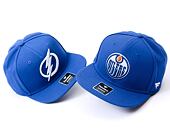 Kšiltovka Fanatics - Edmonton Oilers - A/CAP Str Mid Crn Adj Sqv Sbk - Blue Cobalt