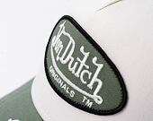 Kšiltovka Von Dutch - Trucker Boston - Cotton Twill - White / Green