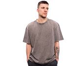 Triko Brandit Acid Washed Heavy Oversized Tee Asphalt