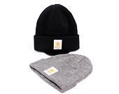 UPFRONT Stranded Beanie Dark Grey Melange