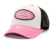 Kšiltovka Von Dutch - Trucker Boston - Caps - Cot Twill - White/ Pink