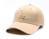 Dámská Kšiltovka New Era - MLB Satin 9FORTY - LA Dodgers - Stone