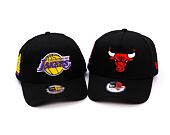 Kšiltovka New Era - NBA Side Patch 9FORTY A-Frame - LA Lakers - Black