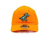 Dětská Kšiltovka New Era - Dinosaur 9FORTY - Papaya Orange / Teal