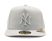 Kšiltovka New Era - MLB Color Pack 59FIFTY A-Frame - NY Yankees - Silver Grey