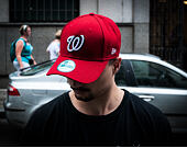 New Era 9FORTY The League Washington Nationals Strapback GM Cap