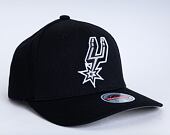 Mitchell & Ness San Antonio Spurs Team Ground 2.0 Stretch Snapback Black Cap