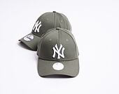 New Era 9FORTY MLB Womens League Essential New York Yankees Olive / White Womens Cap