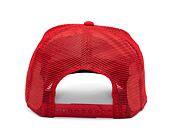 New Era 9FORTY A-Frame Trucker NBA Team Clear Black Chicago Bulls Optic White / Red Cap