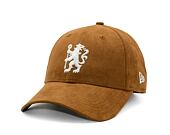 Kšiltovka New Era - 9FORTY Suede - Chelsea FC Lion Crest - Brown