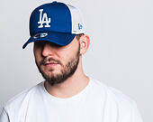 New Era 9FORTY Clean Trucker Los Angeles Dodgers Snapback Light Royal / Optic White Cap