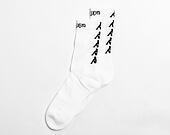 Kappa Eleno White/Black Socks