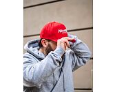 Mitchell & Ness Pinscript Redline Snapback Branded Scarlet / White Cap