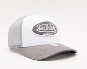 Von Dutch Boston Trucker Cotton Twill WHITE/GREY Cap