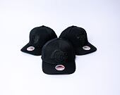 Mitchell & Ness Blk/Blk Logo Classic Red Los Angeles Lakers Black Cap