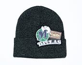 Mitchell & Ness XL LOGO PATCH KNIT HWC Dallas Mavericks Black Winter Beanie