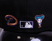 New Era 59FIFTY MLB Team Color Split 5 Arizona Diamondbacks Black Cap