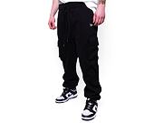 New Era Relaxed Cargo Joggers Black / Off White Sweatpants