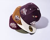 New Era 59FIFTY MLB WS Sidepatch Trail Mix Oakland Athletics Frosted Burgundy Cap