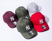 New Era 39THIRTY MLB League Essential New York Yankees Maroon / White Cap