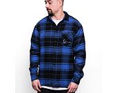 Košile Karl Kani Chest Signature Heavy Flannel Shirt blue/black