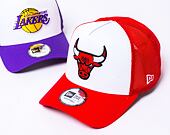 New Era 9FORTY A-Frame Trucker NBA Team Clear Black Chicago Bulls Optic White / Red Cap