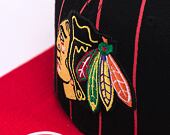 Kšiltovka Mitchell & Ness NHL TEAM PIN SNAPBACK BLACKHAWKS Black