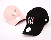 Dámská Kšiltovka New Era 9FORTY Womens MLB Strawberry New York Yankees Black / White